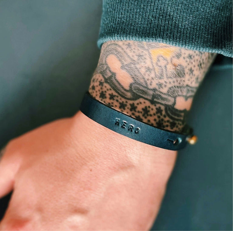 KONOC personalised leather bracelets
