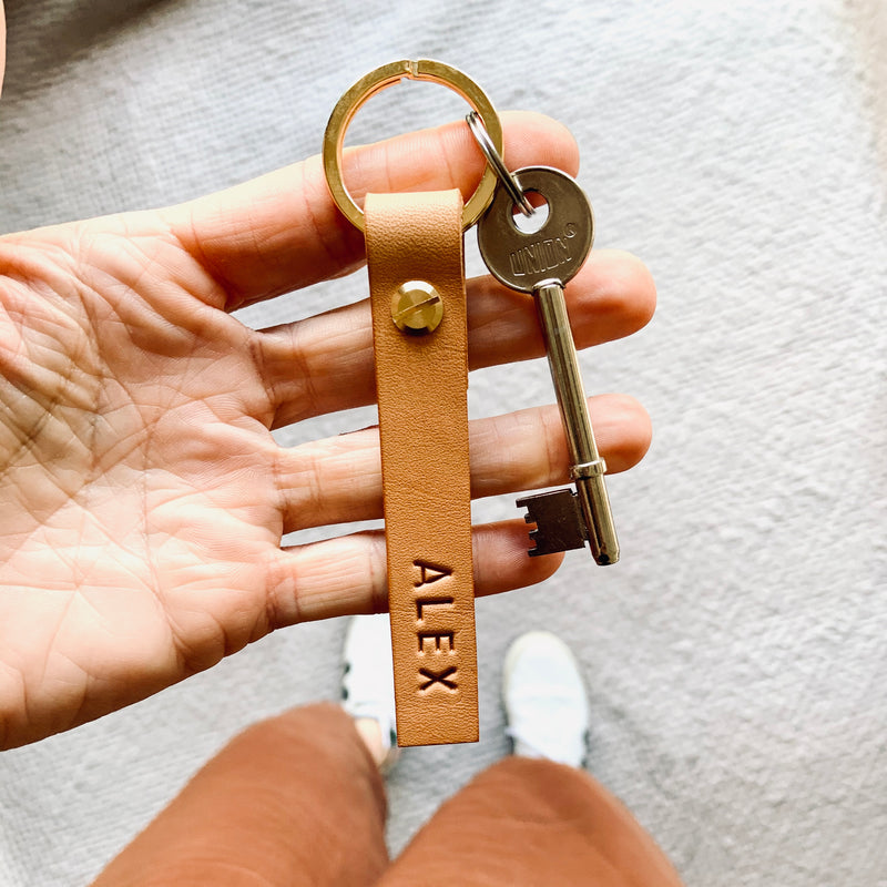 STARLING Personalised Leather Keyrings
