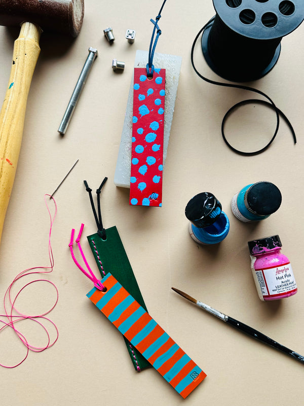 Leather Bookmarks workshop 🕰 10:30 - 12:00 🗓 28th Oct.