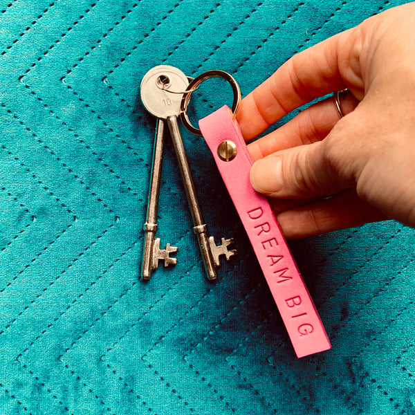 TOUCAN Double Sided Personalised Leather Keyrings