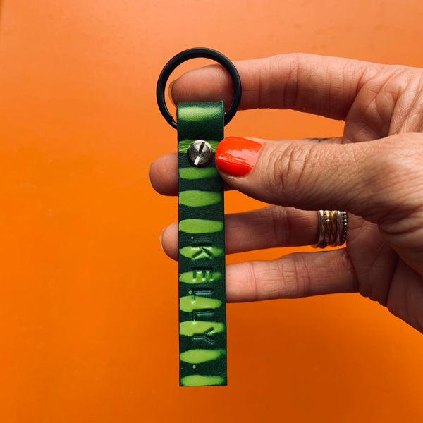 Hand-Painted Starling Personalised Keyrings