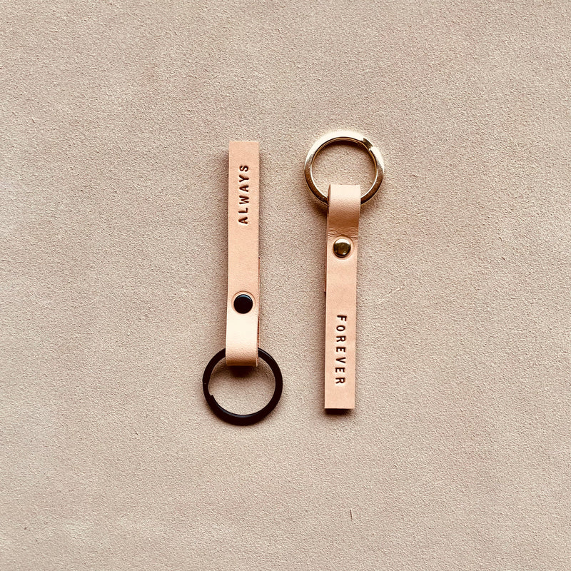 FINCH Personalised leather keyrings