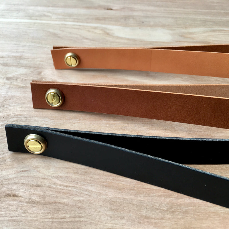 Leather shelf straps